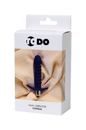 Фиолетовый анальный вибратор ToyFa Condal 358006 (14 см)