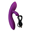 Фиолетовый вибратор с вакуумной стимуляцией клитора RestArt Jolie RA-339 (20 см)