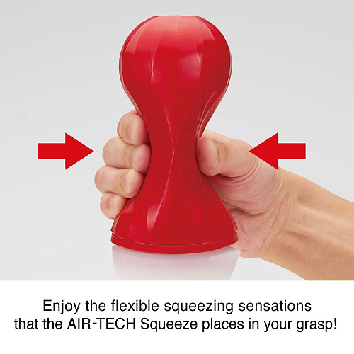Красный мастурбатор Tenga AIR-TECH Squeeze Regular ATS-001R