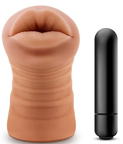 Кофейный мастурбатор-ротик Blush Novelties Isabella BL-73537