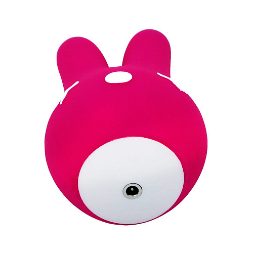 Ярко-розовый вибростимулятор с ушками RestArt Bunny RA-306