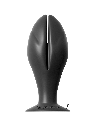 Большая раскрывающаяся анальная пробка в чёрном цвете Pipedream Mega Insta-Gaper PD4692-23 (11,4 см)
