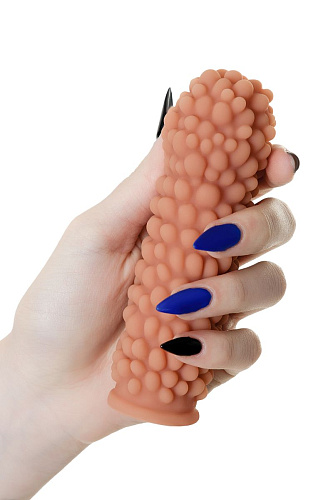 Насадка на фаллос телесного цвета с пузыриками по всей поверхности KOKOS Extreme Sleeve ES.008-S (12,7 см)