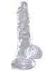 Прозрачный фаллоимитатор Pipedream King Cock Clear 4 Cock with Balls PD5750-20 (12,7 см)