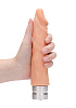 Телесный вибратор-реалистик Shots Media BV Vibrating Dildo REA086FLE (19,5 см)