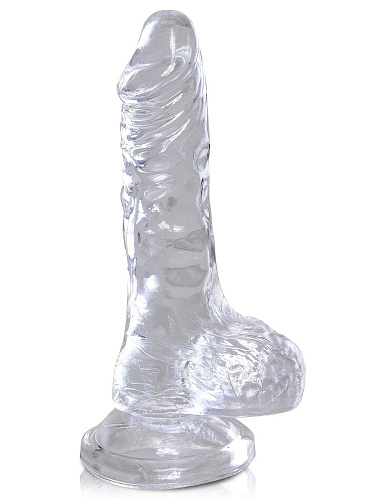 Прозрачный фаллоимитатор Pipedream King Cock Clear 4 Cock with Balls PD5750-20 (12,7 см)