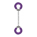 Кандалы с фиолетовым мехом Shots Media BV Furry Ankle Cuffs SHT363PUR