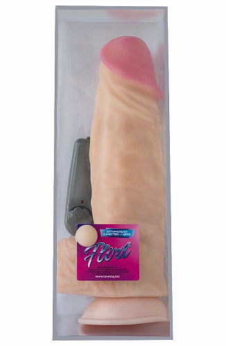 Вибромассажер-гигант  с выносным блоком управления телесного цвета LOVETOY (А-Полимер) 718921