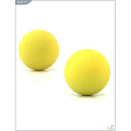 Металлические вагинальные шарики с жёлтым силиконовым покрытием Maia 18-05-Y1