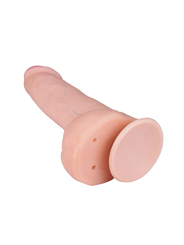 Телесный фаллоимитатор с мошонкой на присоске LOVETOY (А-Полимер) ART-Style №27 012807 (20,5 см)