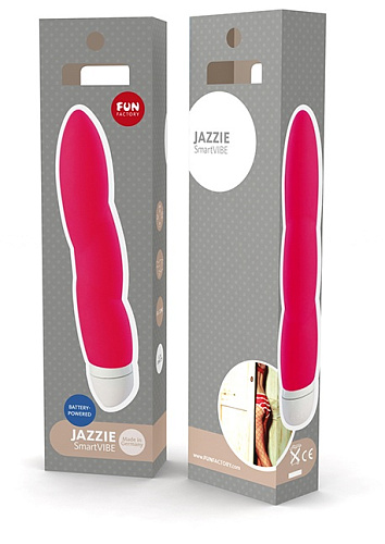 Ярко-розовый вибратор Fun Factory Jazzie 18536 (17,8 см)