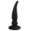 Чёрная пробка для анальной стимуляции Dream Toys ASS JACKER 20690 (12 см)
