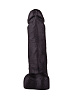 Чёрный дилдо на присоске LOVETOY (А-Полимер) 401500 (19 см)