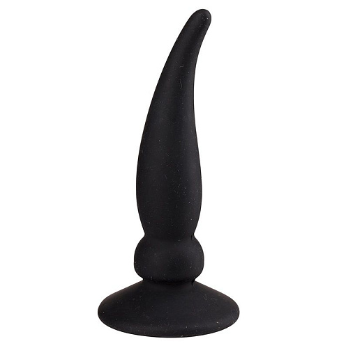 Чёрная пробка для анальной стимуляции Dream Toys ASS JACKER 20690 (12 см)