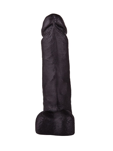 Чёрный дилдо на присоске LOVETOY (А-Полимер) 401500 (19 см)