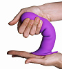 Фиолетовый фаллоимитатор двойной плотности Adrien Lastic Hitsens 3 24023 (17,7 см)