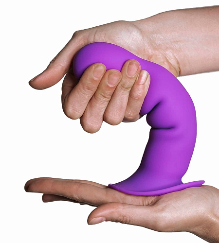 Фиолетовый фаллоимитатор двойной плотности Adrien Lastic Hitsens 3 24023 (17,7 см)