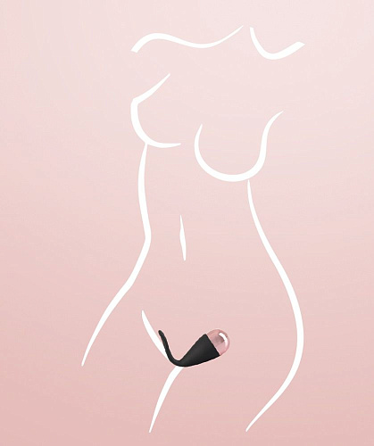 Чёрный вибростимулятор Orion Belou 05940400000