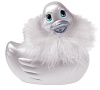 Белая уточка-вибратор Big Teaze Toys I Rub My Duckie Paris Travel Size 10142