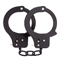 Чёрные наручники из листового металла Dream Toys BONDX METAL CUFFS BLACK 20866