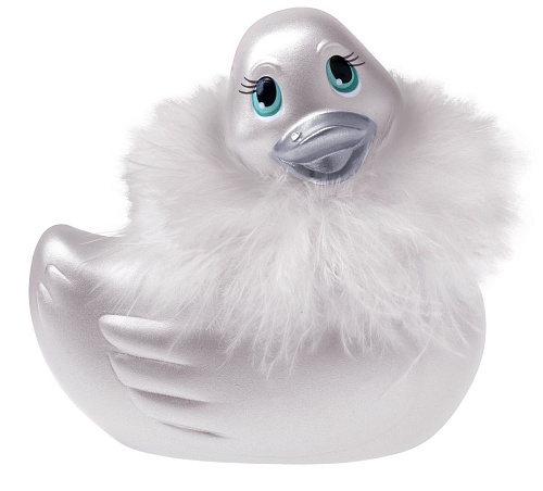 Белая уточка-вибратор Big Teaze Toys I Rub My Duckie Paris Travel Size 10142
