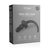 Чёрная анальная пробка с хвостом EDC Wholesale Dog Tail Plug ET324BLK