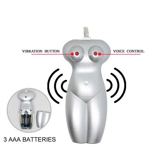 Аппетитная попочка с вибрацией в телесном цвете Baile BM-009190-1