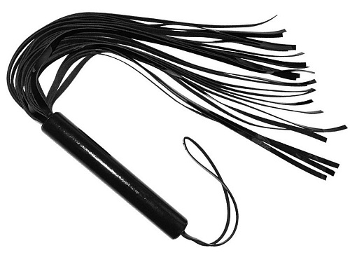Чёрная плеть из лаковой кожи Sitabella 4055-1 (63 см)