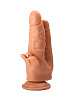 Фаллоимитатор на присоске для тройной стимуляции телесного цвета LOVETOY (А-Полимер) 104900 (17 см)