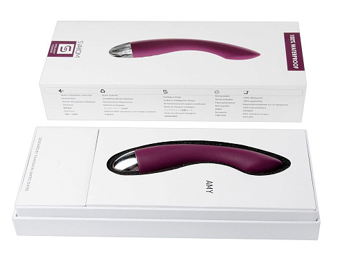 Фиолетовый вибратор Svakom Amy SUV-02-04 (17 см)