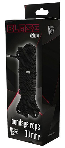 Чёрная веревка для бондажа Dream Toys BONDAGE ROPE 21529