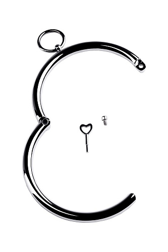 Металлический ошейник с кольцом и ключиком ToyFa 717181-S