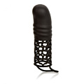 Силиконовый удлинитель чёрного цвета члена с фиксацией California Exotic Novelties Silicone 2 Extension SE-1629-05-2