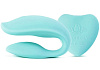 Вибратор для пар цвета мяты с двумя моторчиками LuxeLuv 2U mint