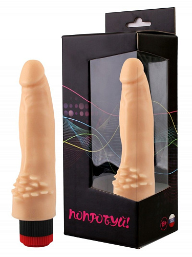 Вибратор-реалистик с усиками телесного цвета Сумерки богов №10 102-10 BX SB (17 см)