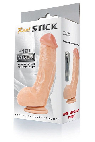 Вибратор телесного цвета ToyFa RealStick #121 961021 (19 см)