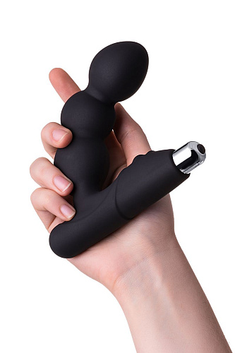 Чёрный вибростимулятор простаты Erotist 541304