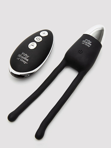 Чёрный вибратор для пар Fifty Shades of Grey Relentless Vibrations Remote Couples Vibrator FS-80008