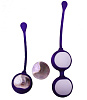 Фиолетовые вагинальные шарики с парой сменных шаров RestArt Cosmo Balls RA-313