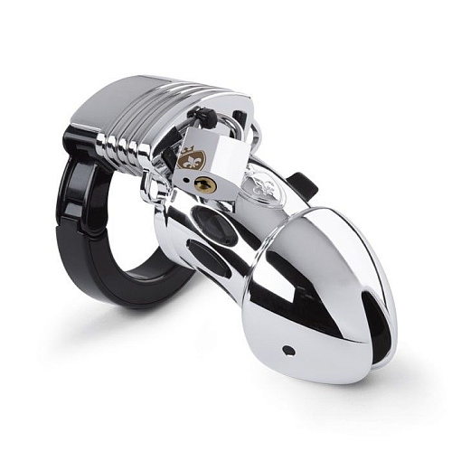 Мужской пояс верности MyStim Pubic Enemy No1 Silver Edition 46622