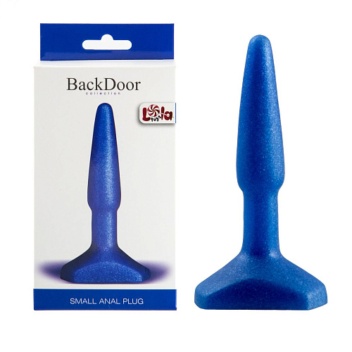 Синий анальный стимулятор Lola toys Small Anal Plug 510252lola (12 см)