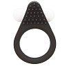 Чёрное эрекционное кольцо Dream Toys LIT-UP SILICONE STIMU RING 1 BLACK 21154