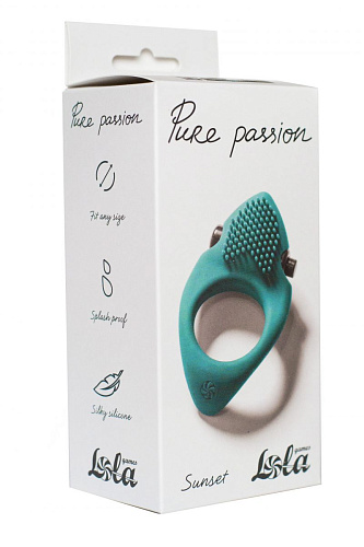 Зелёное эрекционное виброкольцо Lola toys Pure Passion Sunset 1302-03lola