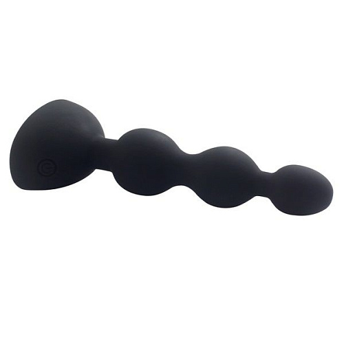 Чёрный анальный вибростимулятор Howells Anal Beads S 189021black (14,5 см)