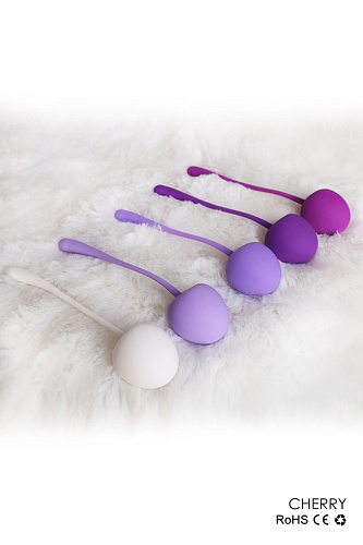 Разноцветный набор из 5 вагинальных силиконовых шариков S-HANDE CHERRY SHD-011