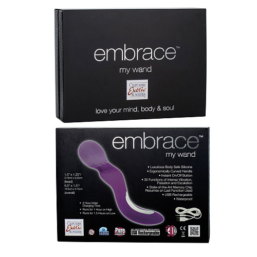 Перезаряжаемый фиолетовый вибромассажёр California Exotic Novelties My Wand SE-4608-60-3 (22,75 см)