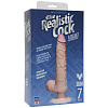 Телесный вибромассажёр Doc Johnson The Realistic Cock ULTRASKYN Vibrating 7” Slim 1160-20-BX (22,1 см)
