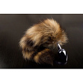 Маленькая анальная пробка с пушистым хвостом енота Пикантные штучки DPSS609 (6 см)
