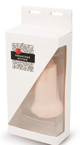 Телесный реалистичный гладкий мастурбатор-ротик Пикантные штучки DP02030