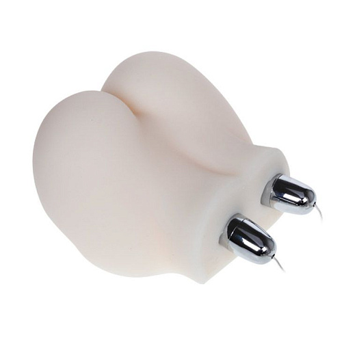 Попка и вагина телесного цвета с вибрацией и голосом Baile BM-009141S